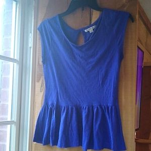 Royal blue AEO peplum top